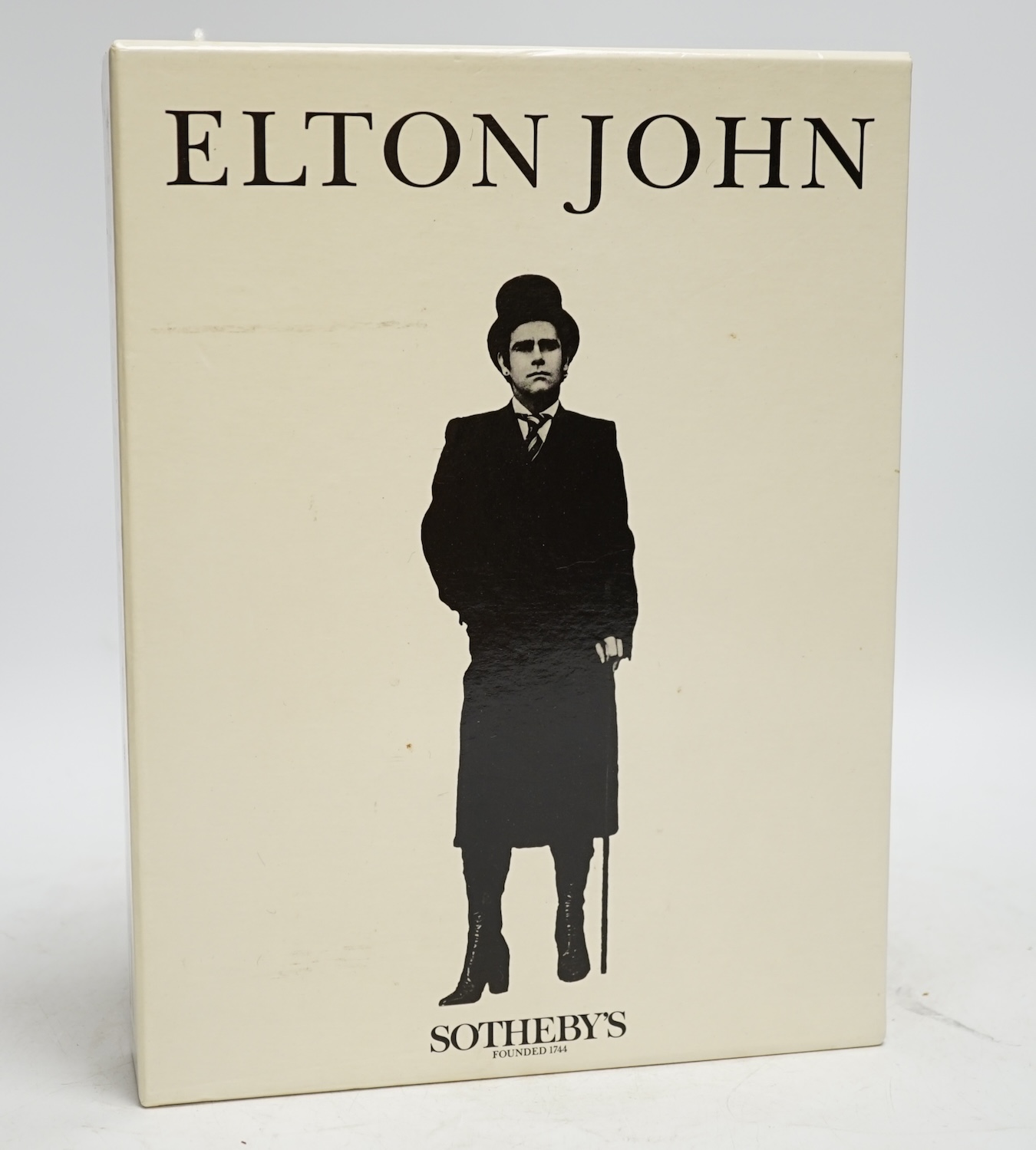 Elton John Sotheby's 1988 set of catalogues. Condition - fair